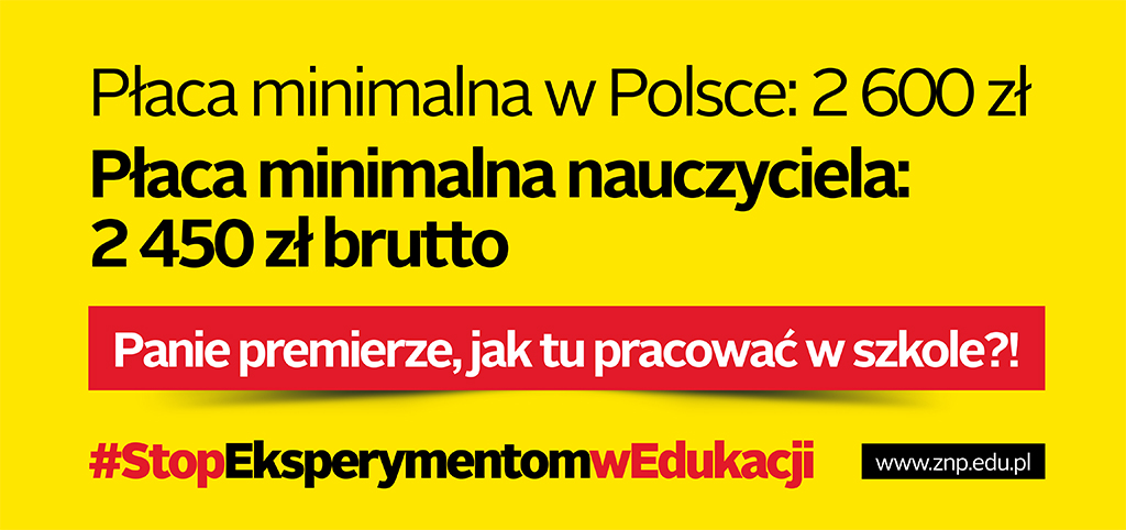 Wynagrodzenie nauczycieli poniżej pensji minimalnej