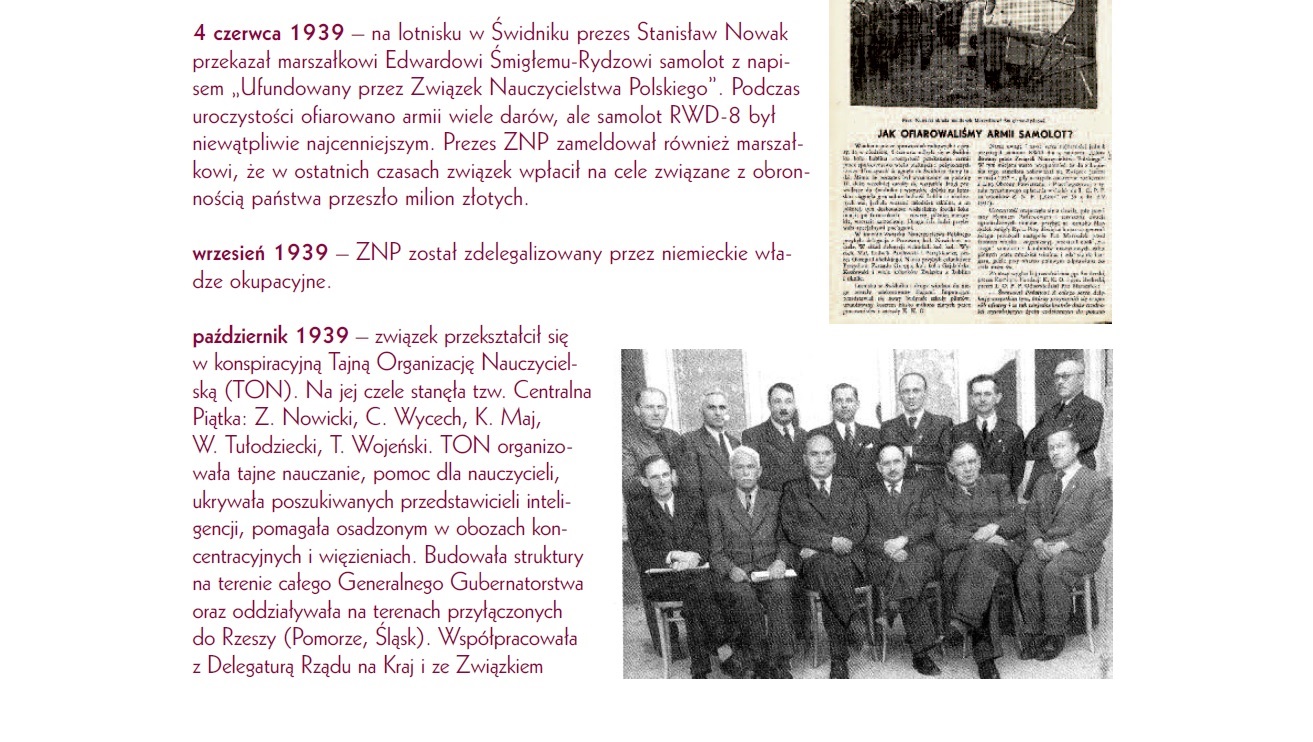 80 lat temu Związek przekształcił się w Tajną Organizację Nauczycielską