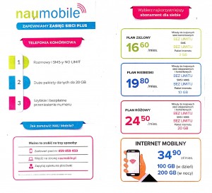 oferta NAU komórkowa