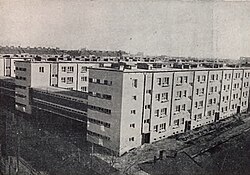 Południowa część osiedla od zewnętrz (1939)